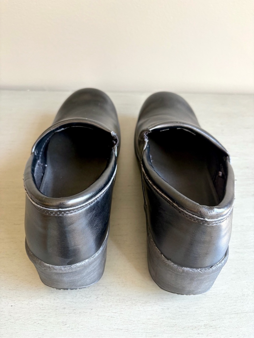 TredSafe Leather Black Comfort Clogs Oil Spill Resistant Work Shoes Women 10 - Picture 8 of 14